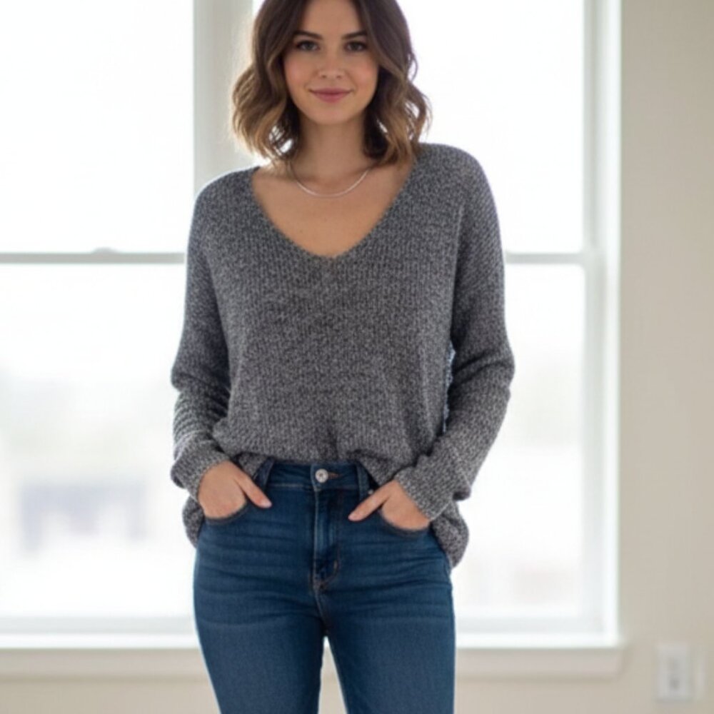Aritzia Babaton Sweater Knit XXS Cottage core coastal casual neutral academia